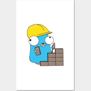 Builder Gopher Posters and Art